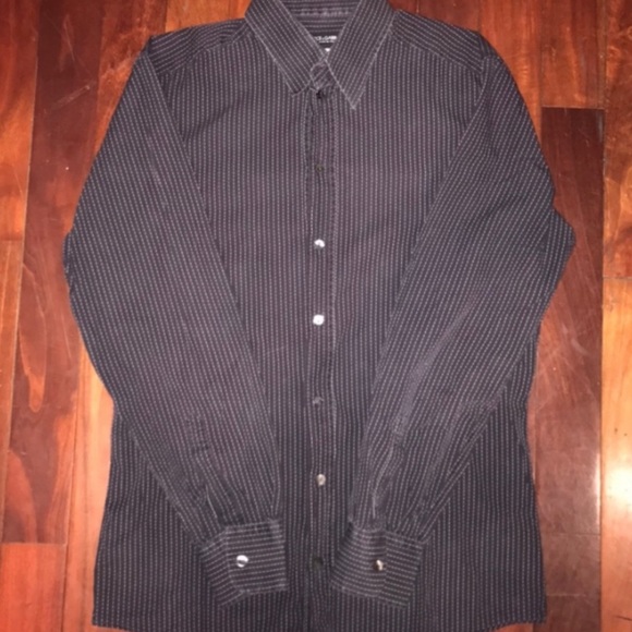 Dolce and Cabanna men’s button up, black dress shirt, large - Picture 3 of 8